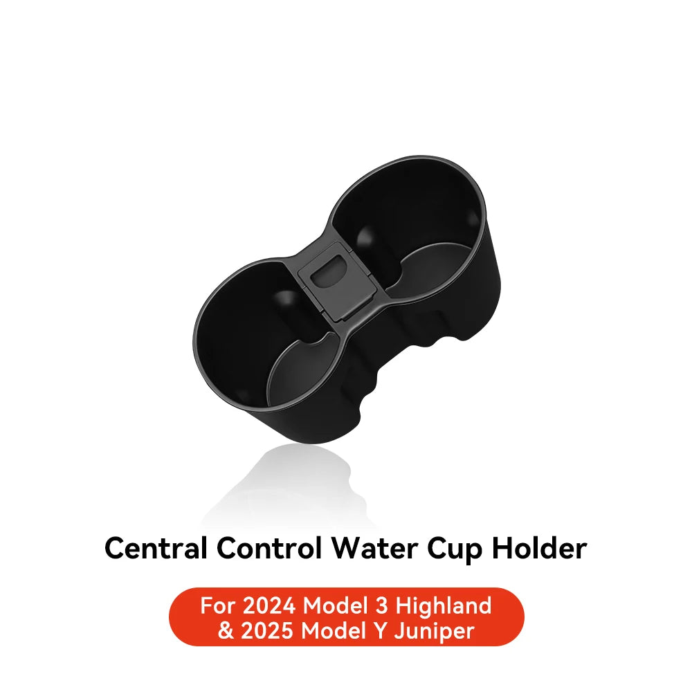 Accoudoir central caché, boîte de rangement, support de verre, organisateur de Console, accessoires pour Tesla modèle 3 Highland 2025 modèle Y 2021 – 2025