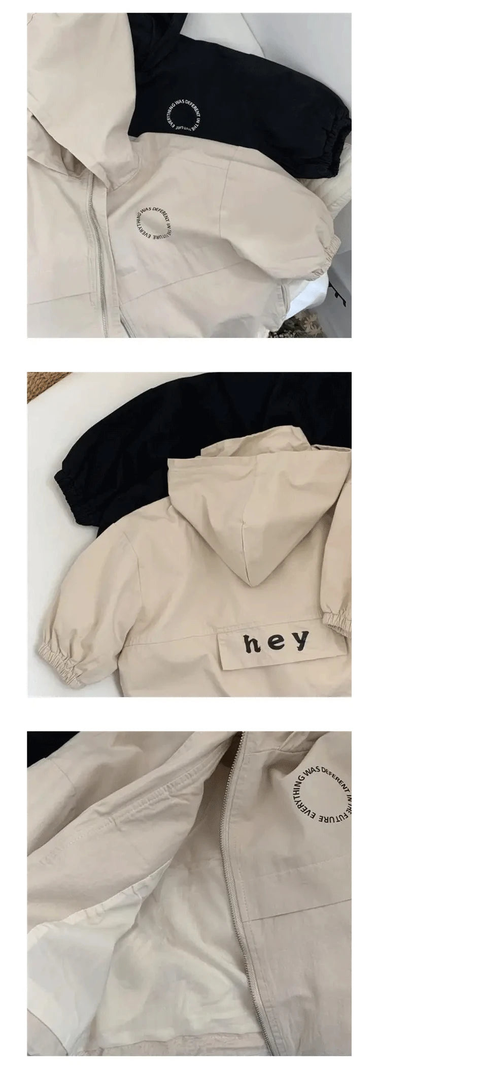 Veste à Capuche avec Fermeture Éclair pour Enfant Garçon et Fille, Vêtement à la Mode avec Dessin Animé, Chemise avec Lettres, Nouvelle Collection Printemps Automne 2024