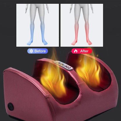 Masseur électrique de pieds, thérapie chauffante, Compression chaude, rouleau de pétrissage Shiatsu, Relaxation musculaire, soulagement de la douleur, Machine de Spa des pieds