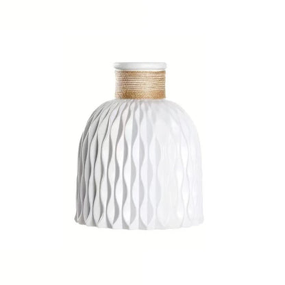 Vase à fleurs en plastique, Vase en fausse céramique pour la décoration de la maison, arrangements floraux, décoration de la maison, Vase à fleurs, centre commercial, décoration de Table