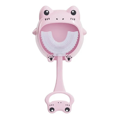 Brosse à dents en Silicone souple pour bébé de 2 à 12 ans, brosse de nettoyage des dents en forme de U à 360 degrés pour enfants de 2 à 12 ans