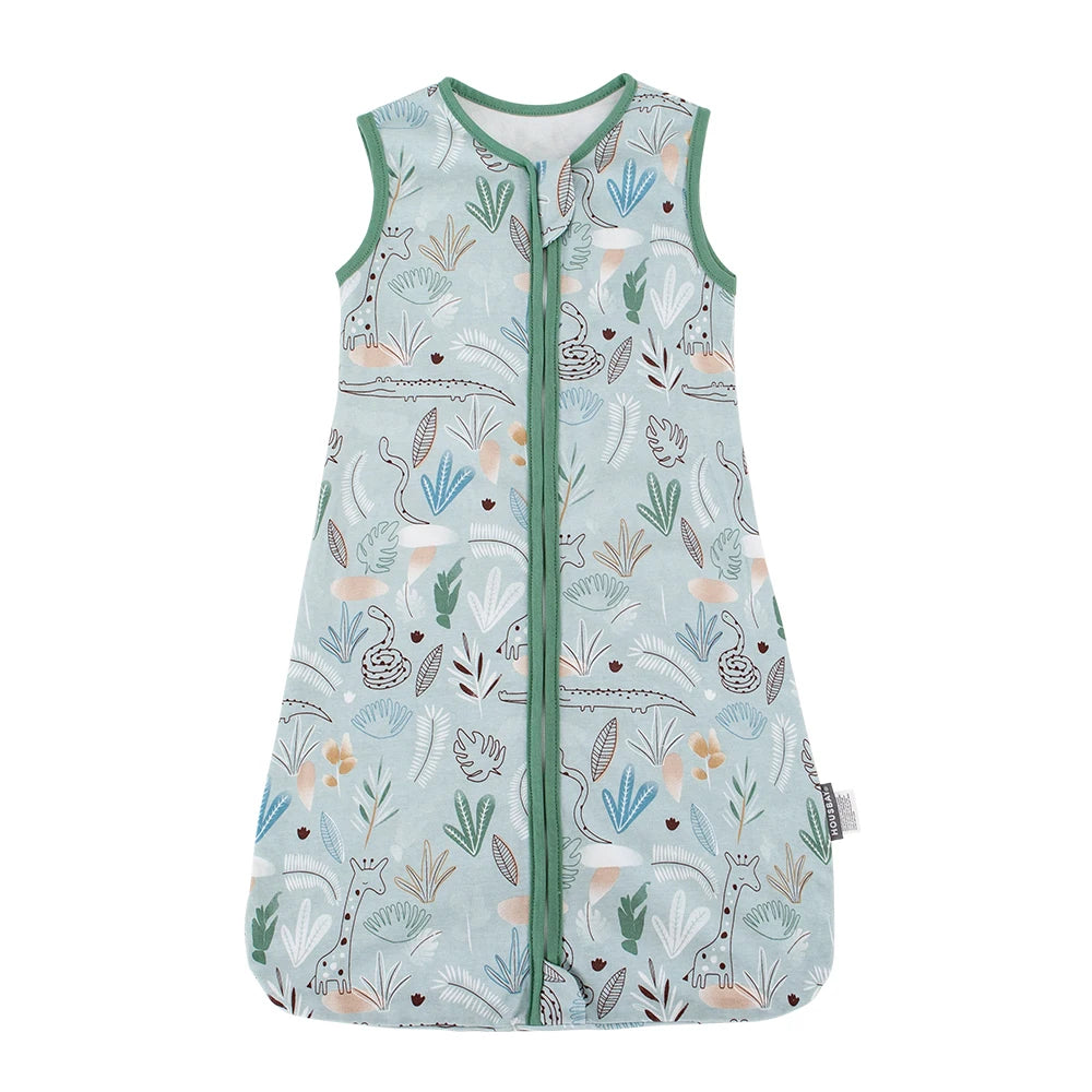Sacs de couchage pour bébé de 3 à 18 mois, vêtements de nuit fins d'été une pièce imprimé ours mignon, sacs de nuit de dessin animé, couverture Anti-coup de pied