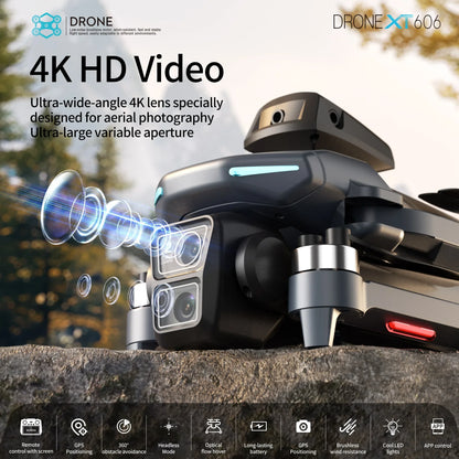 Xiaomi XT606 MAX GPS Drone 4k professionnel 8K HD caméra FPV souhait écran Drone 360 °   Jouets quadrirotor pour éviter les obstacles, drone