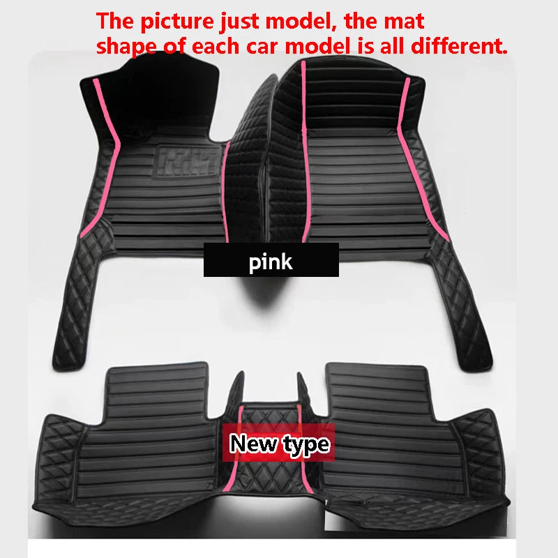 Tapis de sol de voiture en cuir de luxe personnalisé pour Renault Clio 4 2013 2014 2015 2016, ensemble complet d'accessoires imperméables pour femmes