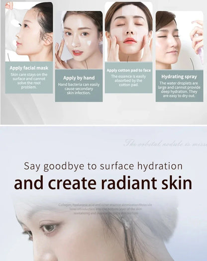 Pulvérisateur de brume hydratant pour la peau du visage, aérographe, nettoyage en profondeur du visage, injecteur d'oxygène, compresseur de brosse à Air sans fil