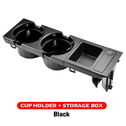 Nouveau Double trou style de voiture Console centrale avant boîte de rangement pièce de monnaie + porte-gobelet pour BMW E46 série 1999-2006 51168217953