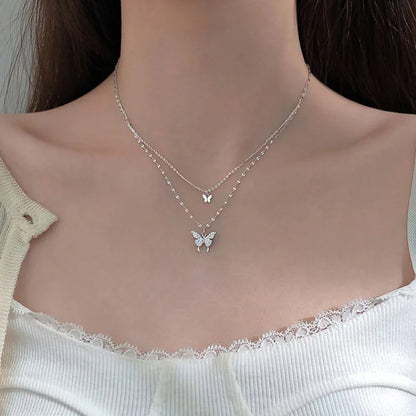 Collier rond à trois couches en argent Sterling 925, chaîne O Simple, pendentif d'amour, cadeau de fête pour femmes, bijoux fins exquis, nouvelle collection