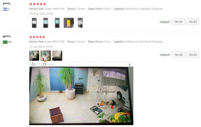 4K 8MP ip camera video surveillance extérieure POE avec codec H.265 et protocole Onvif système infrarouge