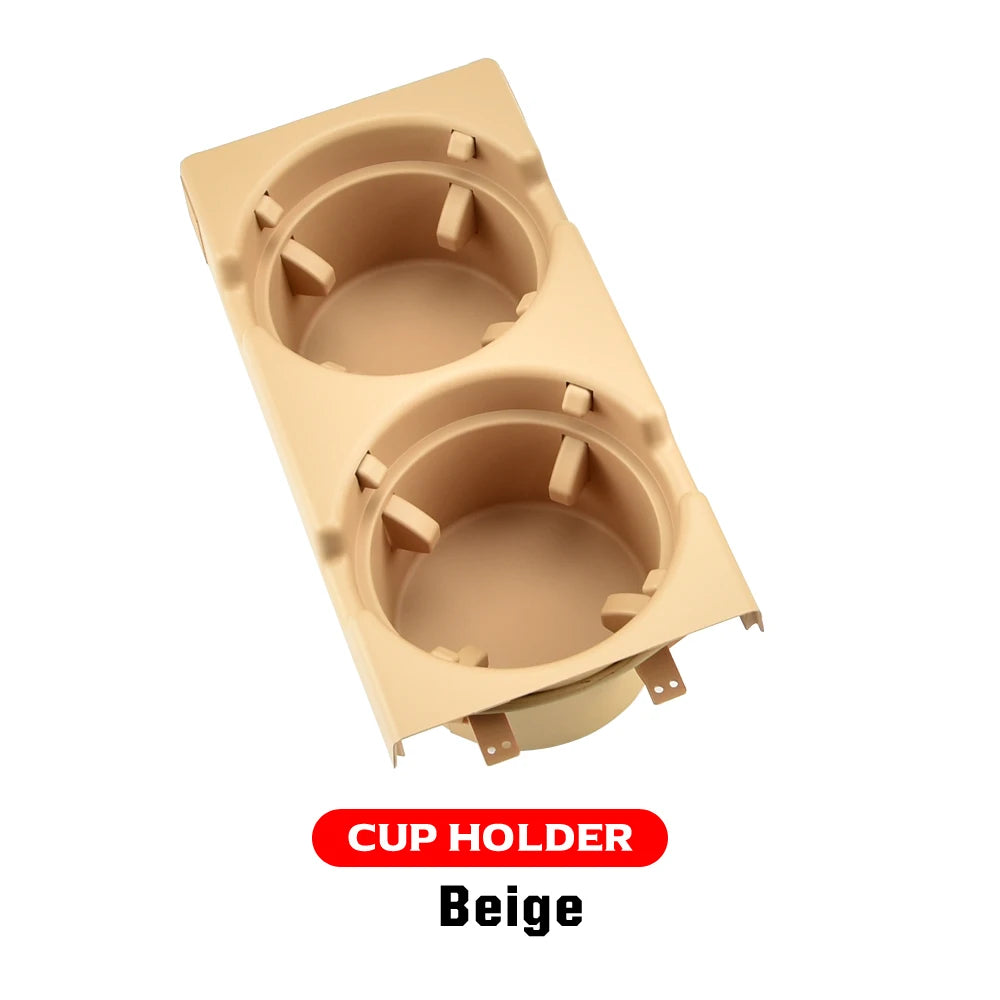 Nouveau Double trou style de voiture Console centrale avant boîte de rangement pièce de monnaie + porte-gobelet pour BMW E46 série 1999-2006 51168217953