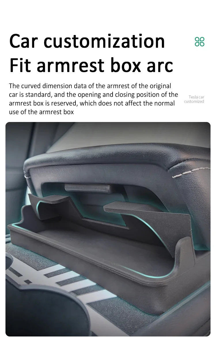 Boîte de rangement d'accoudoir Central pour Tesla modèle Y/3/3, étui de rangement pour lunettes de voiture Highland, accessoire multifonctionnel pour téléphone, nouveauté 2024