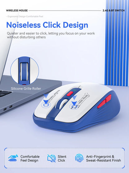 Xiaomi M303L souris sans fil Bluetooth 2.4G double Mode 1600 DPI tablette silencieuse ordinateur Portable bureau souris Portable pour Android ios