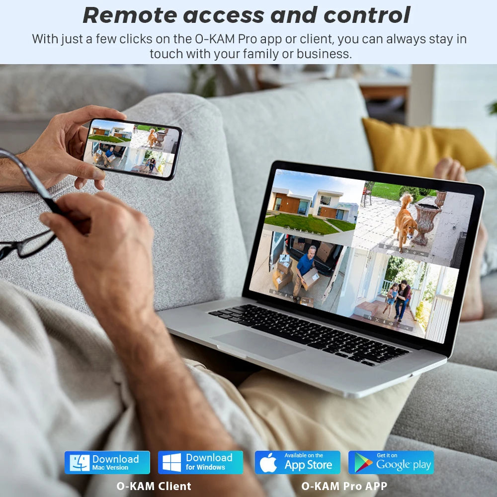 Caméra IP PTZ à double objectif 10MP 5K avec double écran 8MP Ai détection humaine suivi automatique caméra de Surveillance extérieure sans fil O-KAM