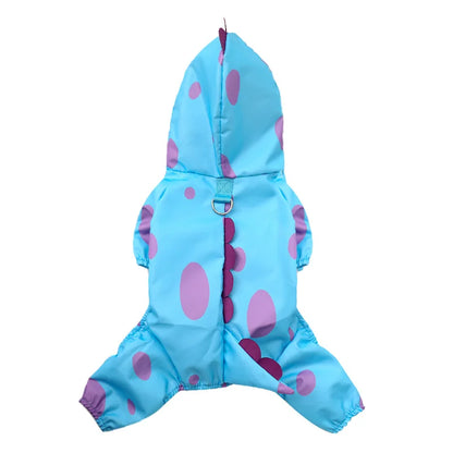 Imperméable imperméable pour chien avec sweat à capuche Poncho, veste de pluie réglable pour animaux de compagnie avec trou de laisse pour chiens de petite, moyenne et grande taille
