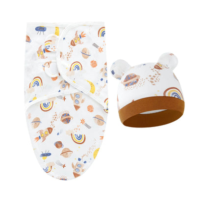 Bébé lange d'emmaillotage doux cocon bébé couvertures nouveau-né lange d'emmaillotage chaud coton bébé literie couverture