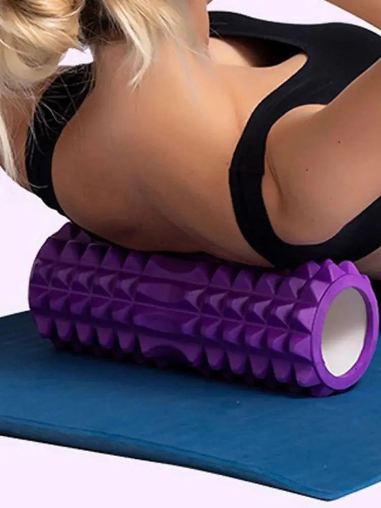 Rouleaux en mousse pour massage musculaire 30 cm – Rouleau en mousse pour le dos haute densité pour soulager les douleurs dorsales et la récupération musculaire dans les jambes et les bras