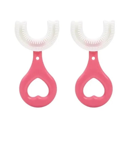 Brosse à dents en Silicone pour bébé, 360 degrés, en forme de U, anneaux de dentition, brosse pour bébé, soins buccaux, nettoyage