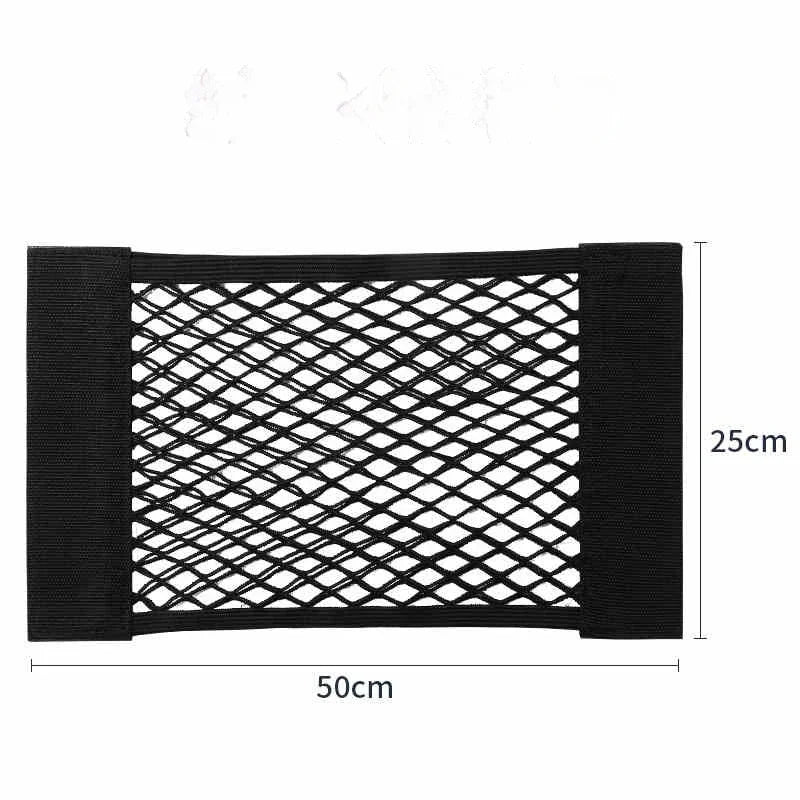 Sac de rangement de bagages, sac de rangement de coffre de voiture, filet de rangement de voiture en Velcro Double extensible, sac de rangement en maille, filet de voiture