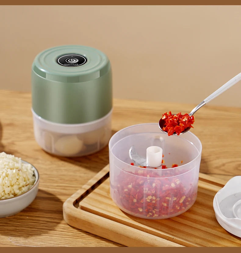 Mini hachoir à viande électrique, hachoir USB, outil de cuisine robuste et durable pour concassage, vidéo, 1995