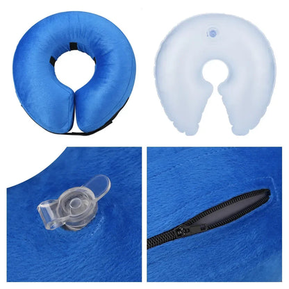 Cônes pour chiens après chirurgie, collier de protection gonflable pour chien, collier de récupération pour animaux de compagnie, cône doux pour petits, moyens ou grands chiens, chats