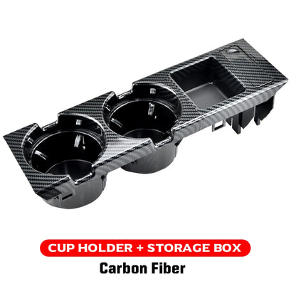 Nouveau Double trou style de voiture Console centrale avant boîte de rangement pièce de monnaie + porte-gobelet pour BMW E46 série 1999-2006 51168217953