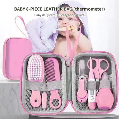 8 pièces/ensemble peigne nez inhalateur EVA paquet ensemble de soins Coisas Para Bebê 13 pièces mignon nouveau-né bébé multifonctionnel bébé coupe-ongles 8