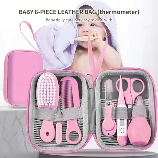 8 pièces/ensemble peigne nez inhalateur EVA paquet ensemble de soins Coisas Para Bebê 13 pièces mignon nouveau-né bébé multifonctionnel bébé coupe-ongles 8