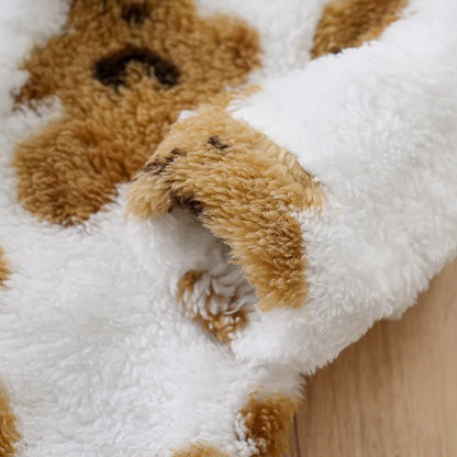Vêtements pour bébé, ours en peluche mignon de dessin animé, confortable et doux, combinaison pour garçons et filles de 0 à 18 ans, automne et hiver, manches longues
