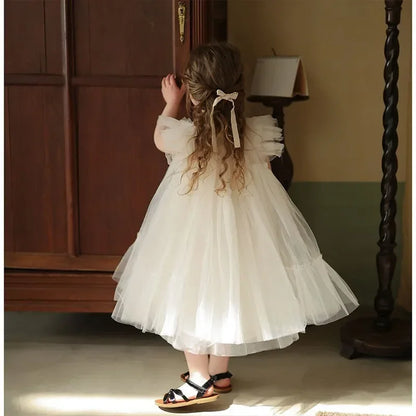 Robe d'été pour bébé fille, tenue de fête d'anniversaire, tutu