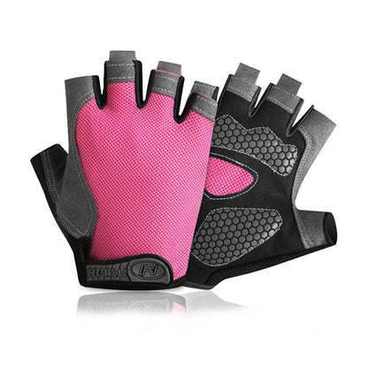 Gants de vélo pour hommes et femmes, demi-doigt, de gymnastique, mitaines respirantes et antidérapantes, pour Fitness, entraînement sportif
