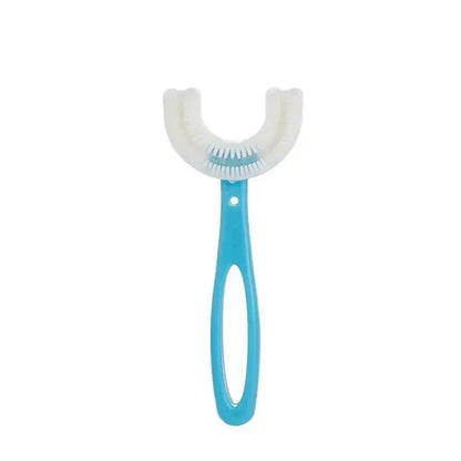 Brosse à dents en Silicone souple pour bébé de 2 à 12 ans, brosse de nettoyage des dents en forme de U à 360 degrés pour enfants de 2 à 12 ans