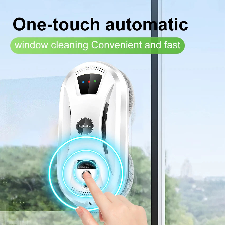 PuRuiKai Robot aspirateur Ultra mince nettoyage de vitres robot fenêtre électrique verre limpiacristales télécommande pour la maison