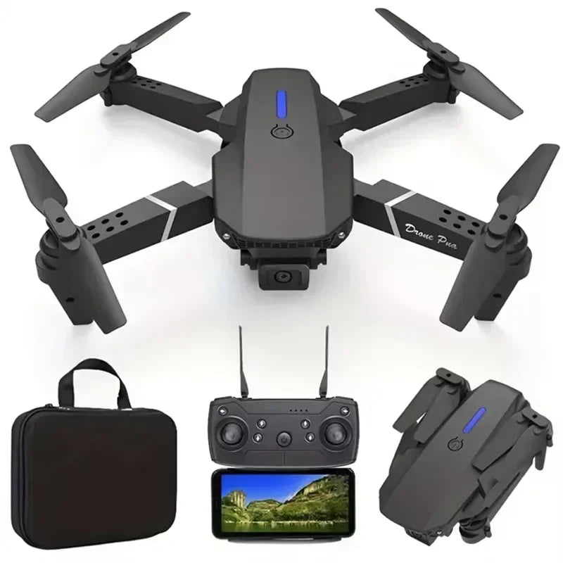 2025 E88 professionnel grand Angle RC Dron HD 4K Mode caméra pliable hélicoptère avion quadrirotor Drone enfant cadeau jouets ﻿