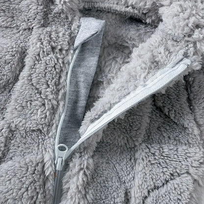 Dessin animé bébé vêtements garçon barboteuse à manches longues arctique velours à capuche bébé fille barboteuse hiver chaud nouveau-né vêtements 0-18 mois