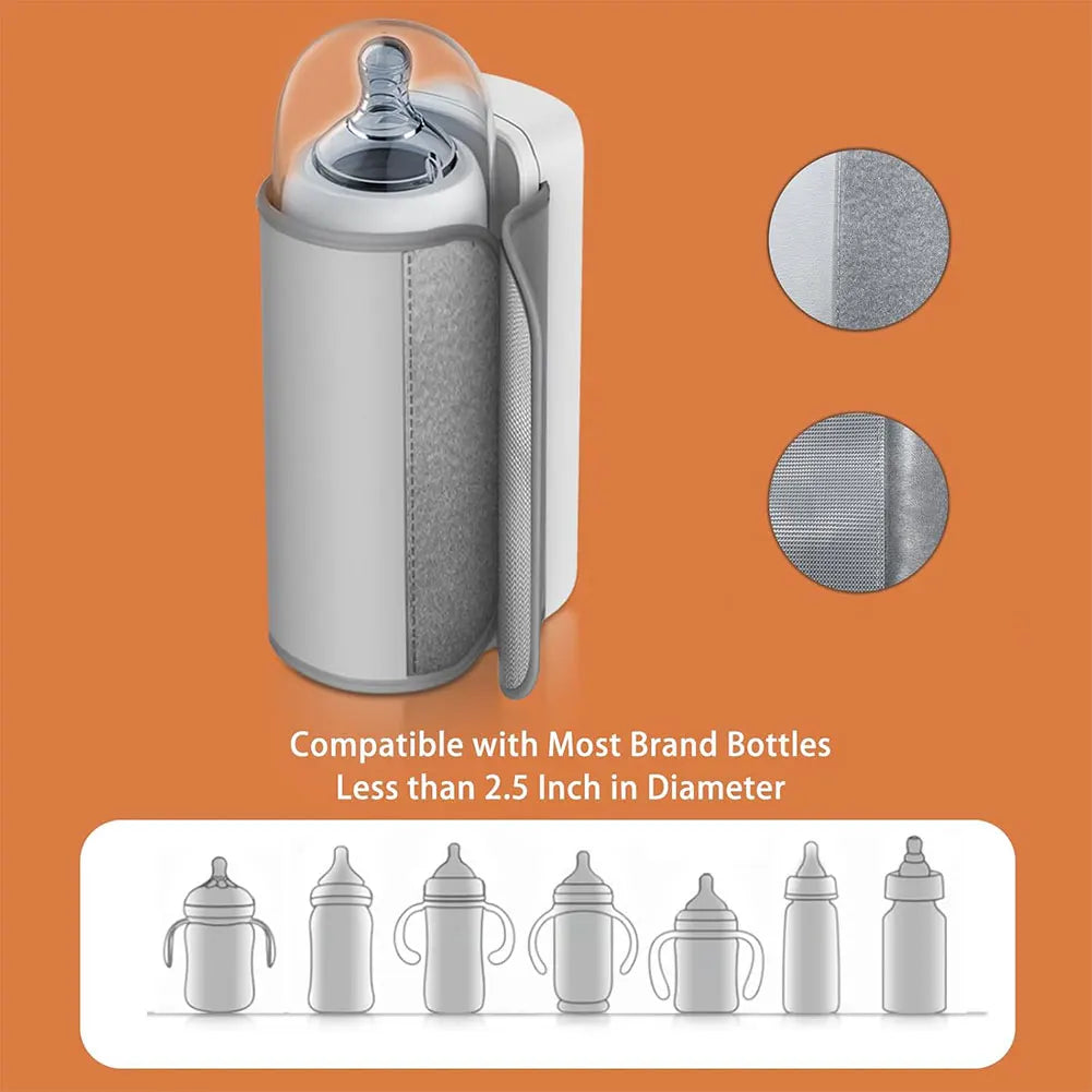 Chauffe-biberon Portable chauffe-biberon Rechargeable avec contrôle de la température chauffe-biberon pour voyager Camping maison