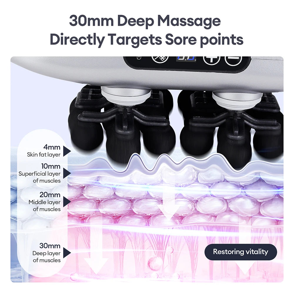 Pistolet de Massage corporel à vibrations haute fréquence, 22 têtes, masseur de dos et de taille, masseur de cou et d'épaule, masseur musculaire