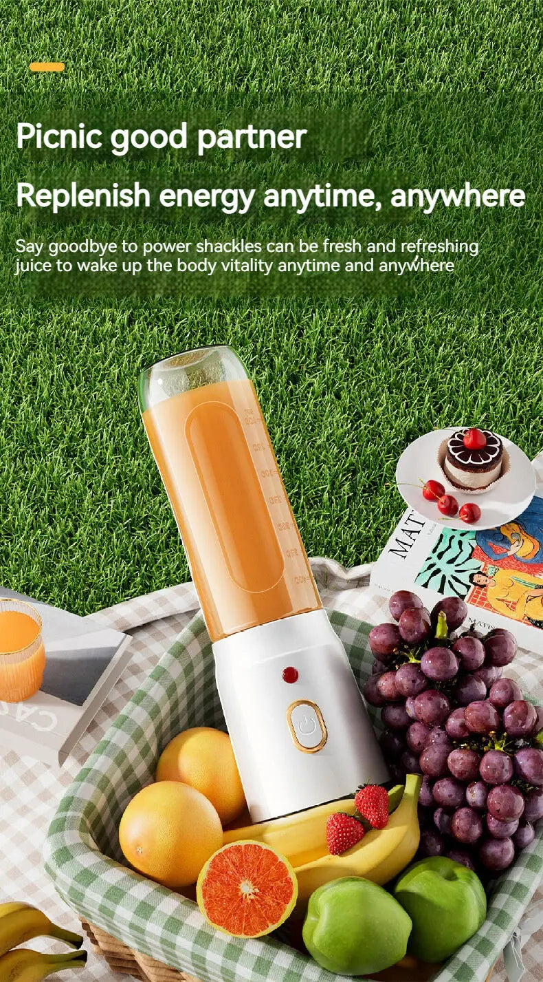 Presse-agrumes Portable, mélangeur de Smoothie, presse-fruits domestique, presse-agrumes Rechargeable par USB, outils de cuisine adaptés au Camping pique-nique.