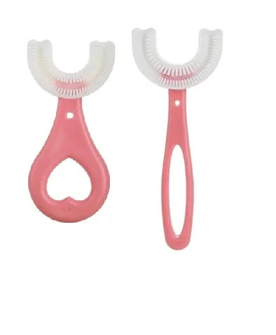 Brosse à dents en Silicone pour bébé, 360 degrés, en forme de U, anneaux de dentition, brosse pour bébé, soins buccaux, nettoyage
