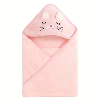 Peignoir pour bébé en forme d'animal, absorbant rapidement, doux, à capuche, chaud, en velours de corail, Robe de nuit, bain câlin pour de nombreuses scènes