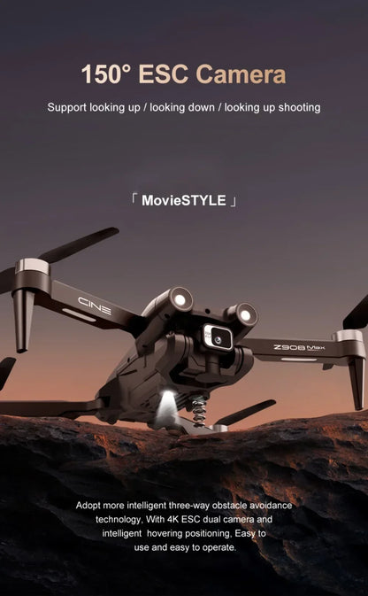 Xiaomi-Drone ATA JIA Z908 Pro /MAX 8K ESC 4K, professionnel, localisation de flux optique, évitement d'obstacles à 3 côtés, jouets quadricoptères