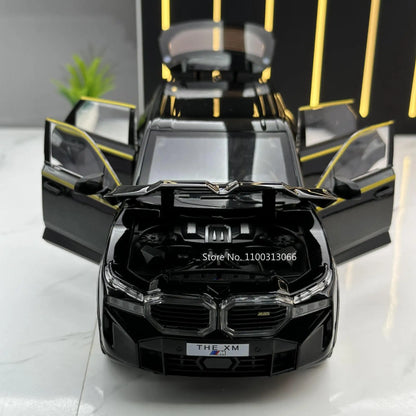 1/24 les modèles de voitures en alliage XM jouet moulé sous pression véhicules tout-terrain avec son léger fonction de traction SUV voiture jouets pour enfants garçons cadeaux
