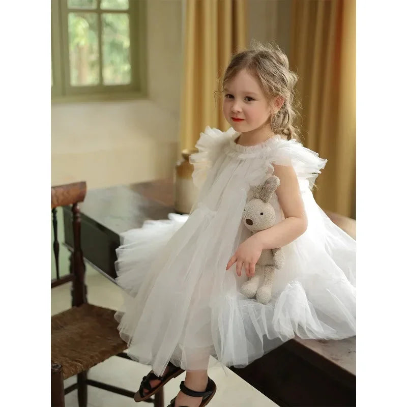 Robe d'été pour bébé fille, tenue de fête d'anniversaire, tutu