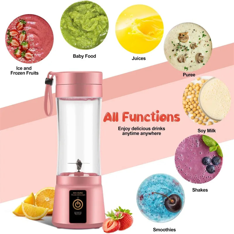 Presse-agrumes électrique Mini mélangeur Portable mélangeurs de fruits extracteurs de fruits multifonction fabricant de jus Machine mélangeur Smoothies mélangeur
