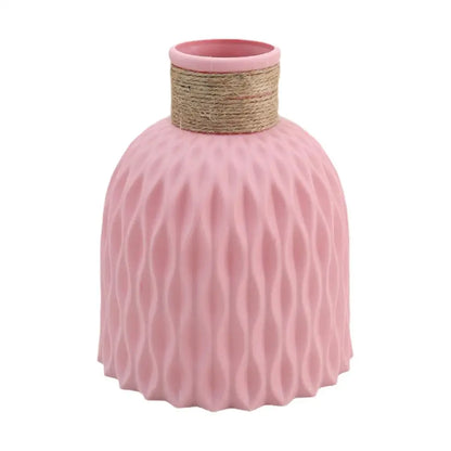 Vase à fleurs en plastique avec UL, pot de fleurs bricolage, porcelaine de salon, articles de fleurs, ornements de décoration pour la maison