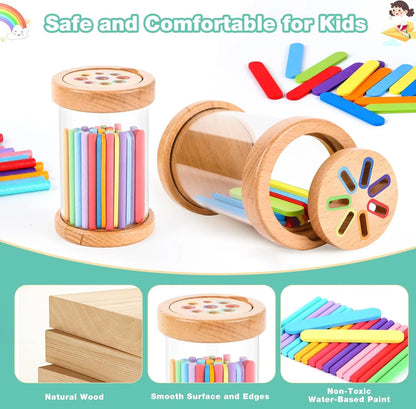 Jouets Montessori en bois, jouets de tri des couleurs, motricité Fine, jeux de correspondance sensorielle, jouets éducatifs pour enfants de 1 à 3 ans, cadeau de 3 ans et plus