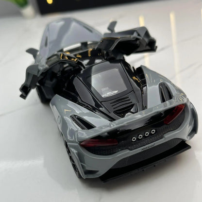 1: 32 Malaren 765TL rapide et furieux 7 modèle de voiture en alliage moulé sous pression jouet avec son et lumière véhicules décoration jouets pour enfants cadeau