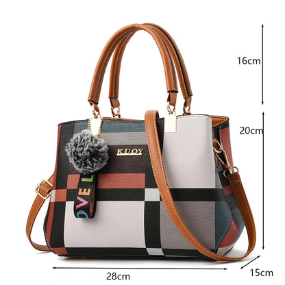 Sacs à bandoulière décontractés en cuir PU pour femmes, sac à main fourre-tout de luxe pour dames, grande capacité, sac initié au voyage