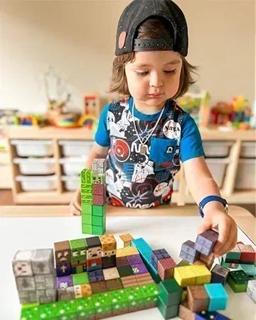 Décennie s de Construction Magnétiques pour Garçon et Fille, Ensemble de Cube Magnétique, Modèle de Bricolage, Jouet Sensoriel STEM, pour Enfant de 3 Ans et +