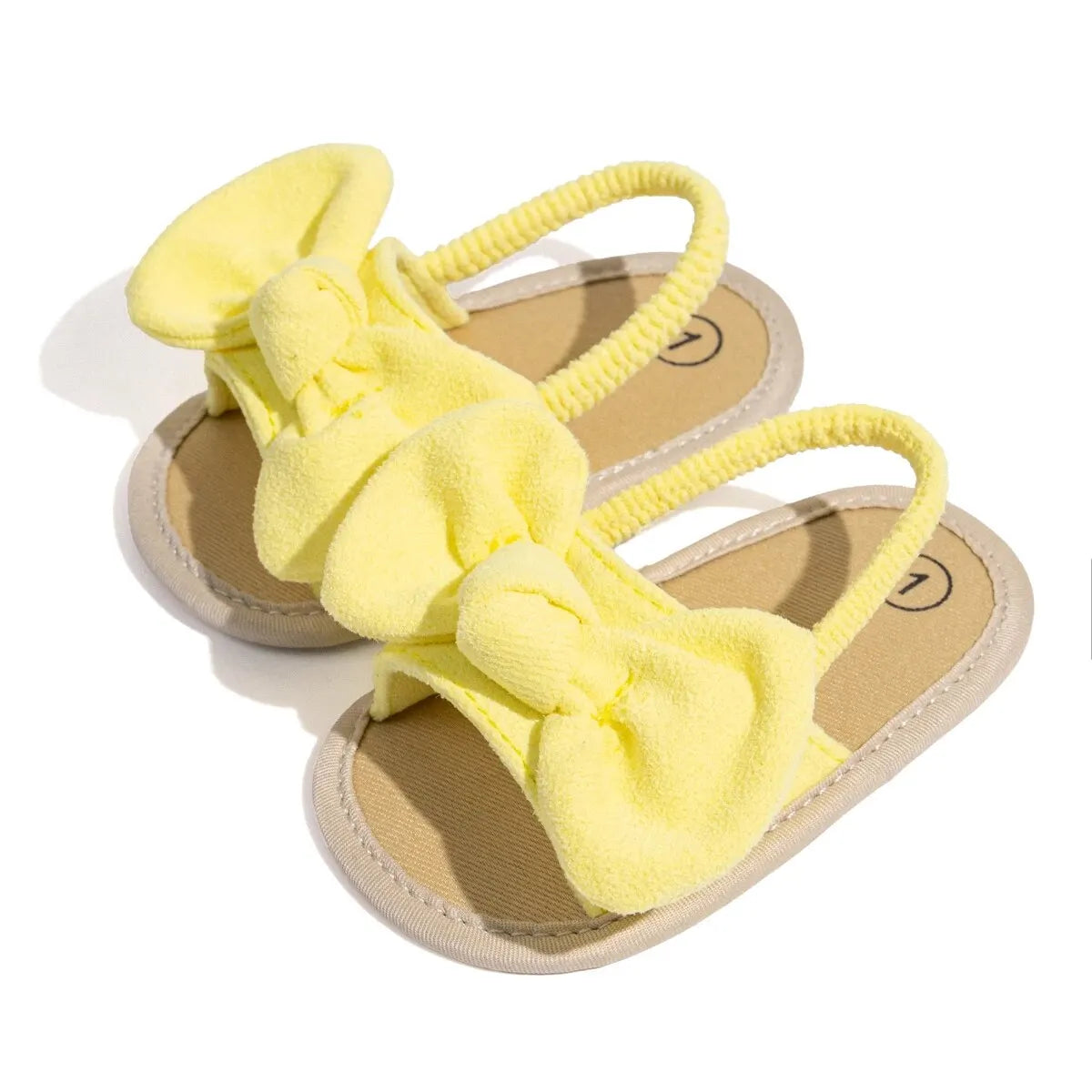 Été bébé filles sandales mode nœud semelle souple chaussures décontractées coton confortable enfant en bas âge chaussures plage bébé sandales 0-18 mois
