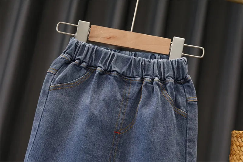 Ensemble de 2 pièces de vêtements de sport décontractés pour enfants, sweats à capuche à bandes, jeans pour garçons, survêtements pour enfants, tenue de printemps et d'automne, 0 à 5 ans, nouveau