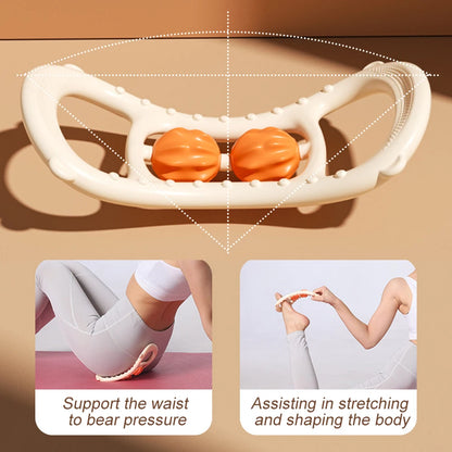 Masseur de jambes multifonctionnel à 12 roues, rouleau de Massage à couverture complète pour bras, taille, Relaxation musculaire des jambes, Machine de Massage manuelle